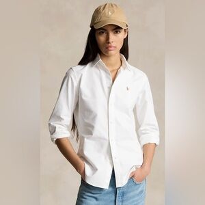 NWOT Ralph Lauren Women’s Slim Fit Oxford Button Down (never worn!) in White
